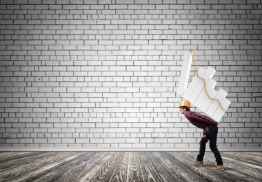 Mühendis adam yakaladığında ilerleme grafik