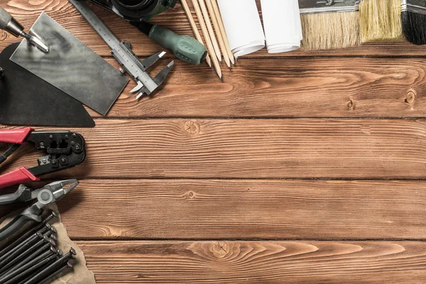 Instruments sur table en bois — Photo