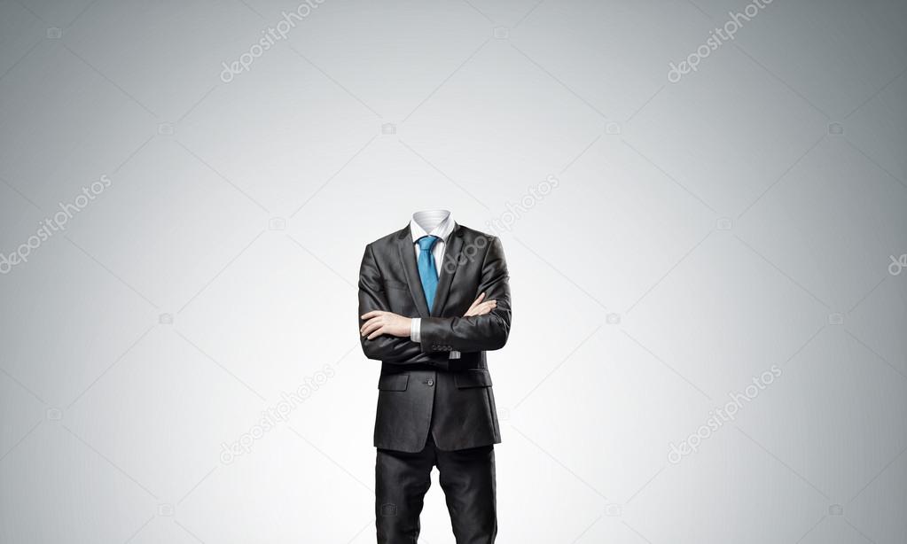 Businessman without head concept
