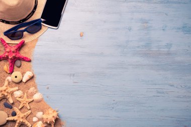 Tatil için yaz nesneleri