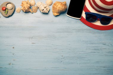 Tatil için yaz nesneleri