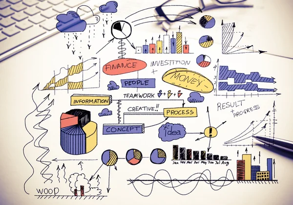 Plan für profitables Geschäft — Stockfoto