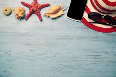 Tatil için yaz nesneleri