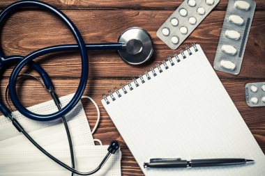 Doktor çalışma alanı arka plan