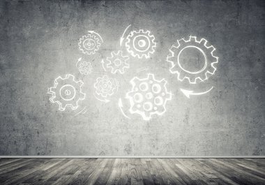 Dişli mekanizması olarak ekip çalışması kavramı