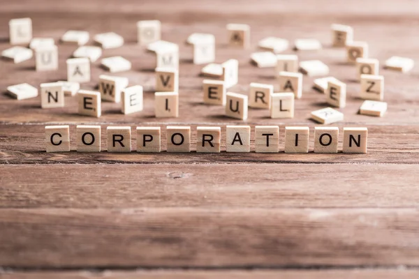 Empresa corporación palabra — Foto de Stock