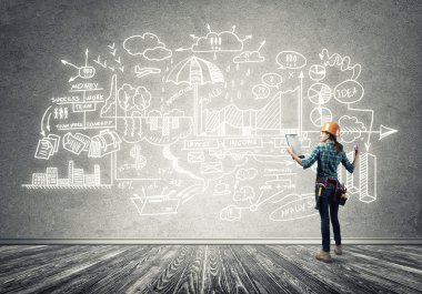 Endüstriyel inşaat ve bakım kavramı