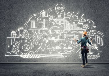 Endüstriyel inşaat ve bakım kavramı