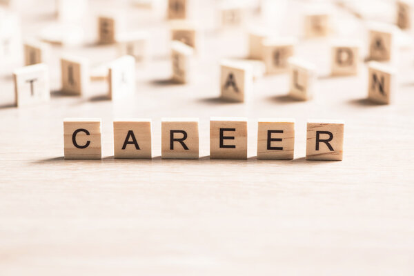 Business concept with word career 