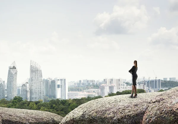 En busca de perspectivas de desarrollo — Foto de Stock