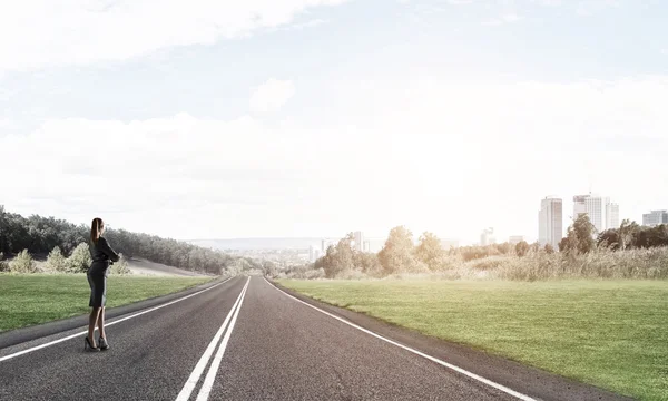 Seu caminho para o sucesso — Fotografia de Stock