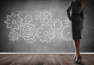 Takım çalışması konsepti olarak vites mekanizması