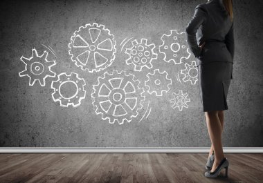 Takım çalışması konsepti olarak vites mekanizması