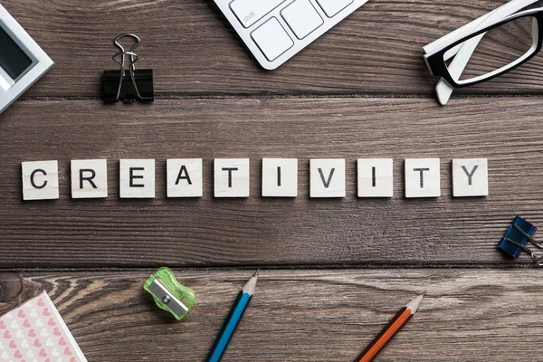 Cartas coletadas em palavra Criatividade — Fotografia de Stock
