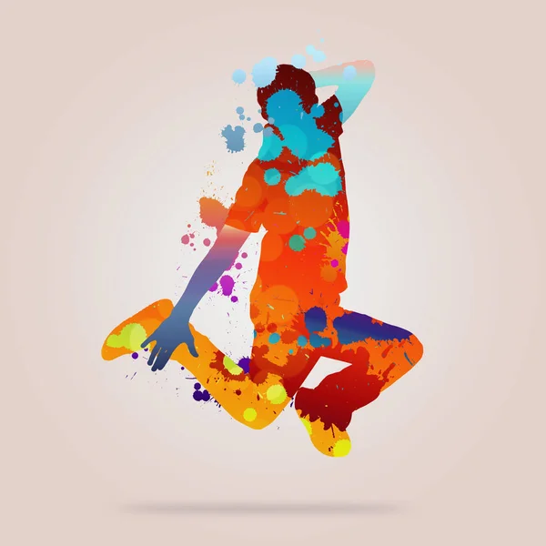Dançarina de cores abstratas — Fotografia de Stock