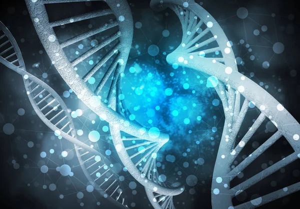 DNA molecules background — Stock Photo, Image