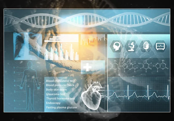 Interface de usuário medicina — Fotografia de Stock