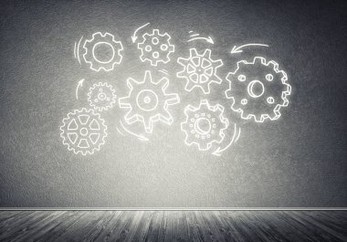 Dişli mekanizması olarak ekip çalışması kavramı