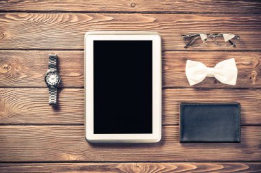 Tahta masayı hipster