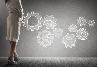 Takım çalışması konsepti olarak vites mekanizması