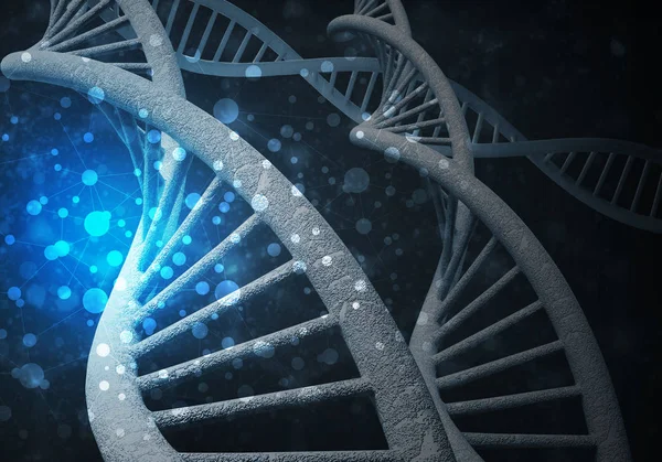 Tło cząsteczek DNA — Zdjęcie stockowe