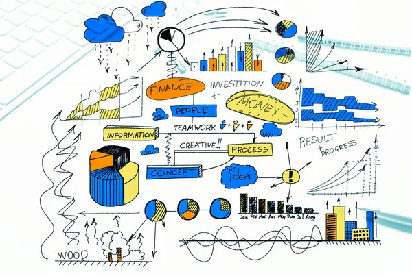 Plan voor winstgevende business — Stockfoto