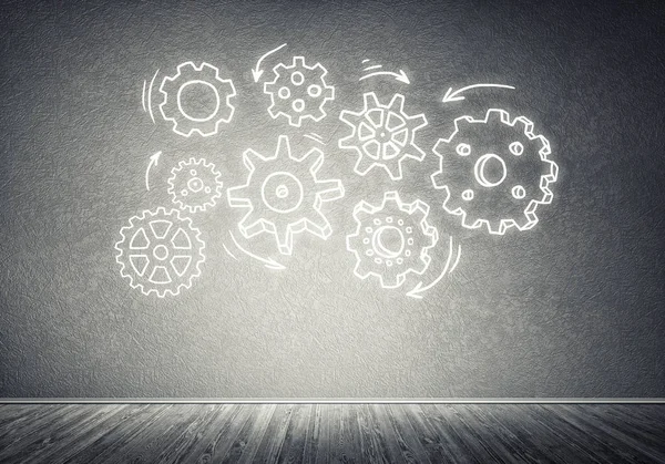 Dişli mekanizması olarak ekip çalışması kavramı