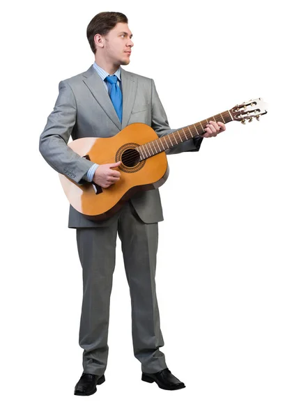 Man spelar gitarr — Stockfoto