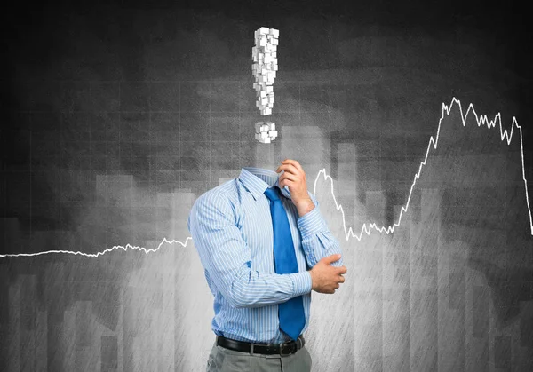 Ünlem işareti ile meçhul iş adamı