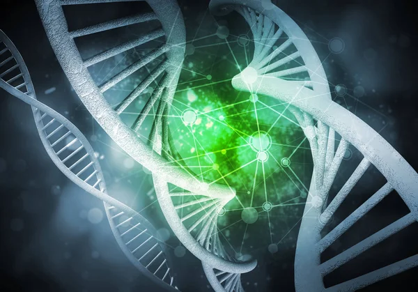 DNA分子の背景 — ストック写真