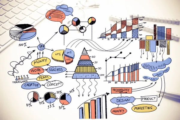 Plan für profitables Geschäft — Stockfoto