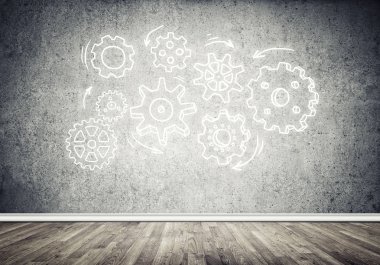 Dişli mekanizması olarak ekip çalışması kavramı