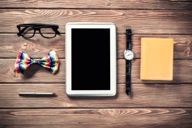 Tahta masayı hipster