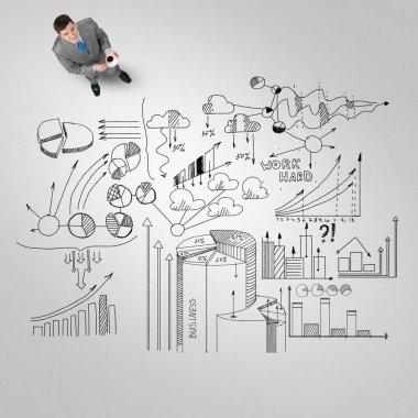 İş adamı ve onun iş stratejisi