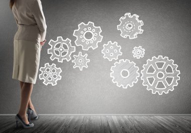 Takım çalışması konsepti olarak vites mekanizması