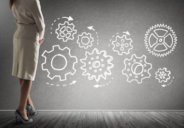 Takım çalışması konsepti olarak vites mekanizması