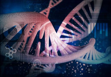 DNA molekülleri arka plan