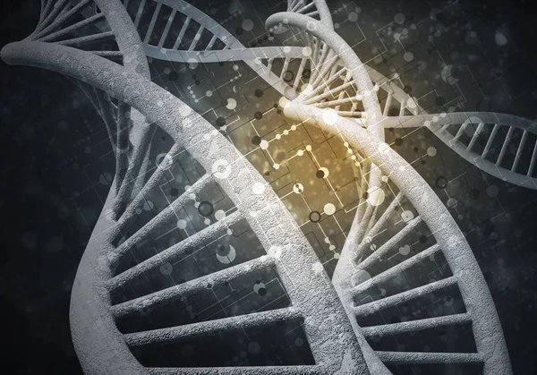 Sfondo molecole di DNA — Foto Stock