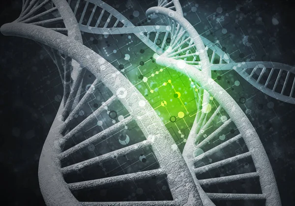 Pozadí molekul DNA — Stock fotografie