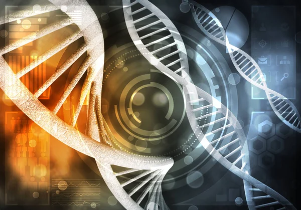 Hintergrund der DNA-Moleküle — Stockfoto