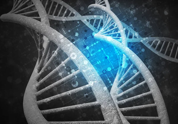 Фон молекул ДНК — стоковое фото