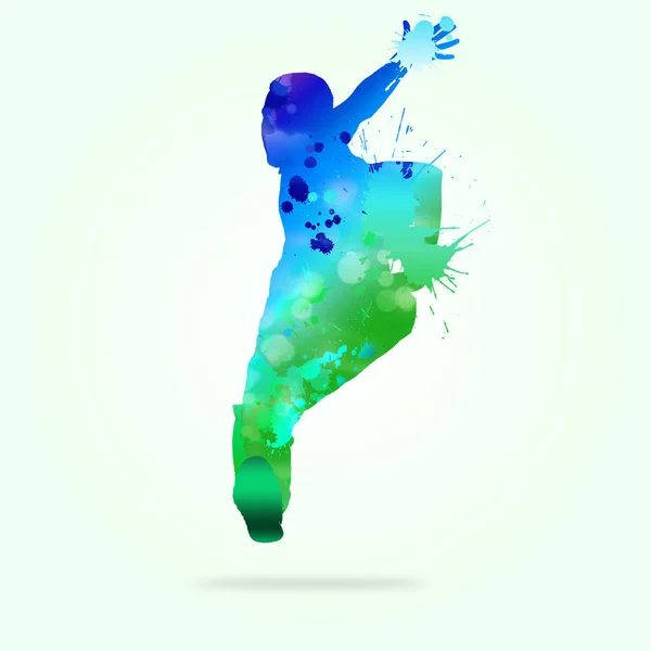 Abstraktní barvy tanečnice — Stock fotografie