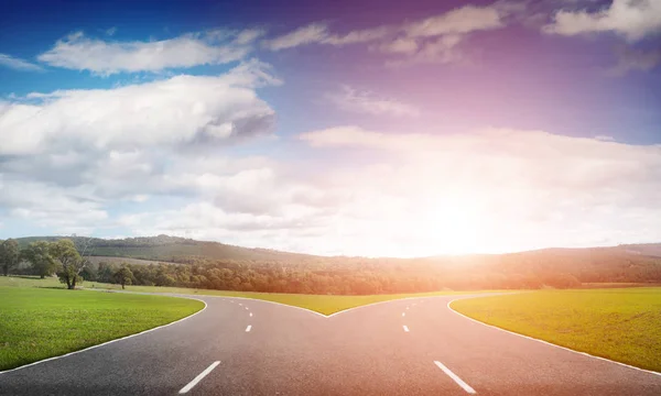 Asfalt kavşak görüntü