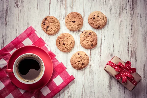 Cup of refreshing coffee — Stock Photo, Image