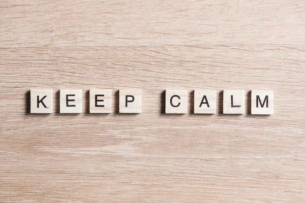 Keep calm phrase — Stock Photo, Image