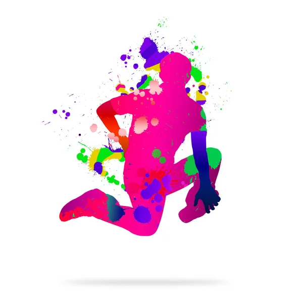 Abstracte kleur danser — Stockfoto