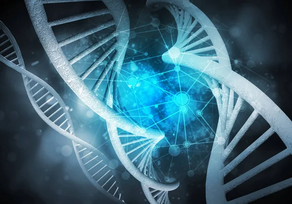 DNA 분자의 배경 — 스톡 사진