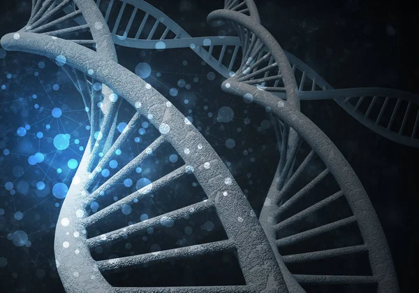 Sfondo molecole di DNA — Foto Stock