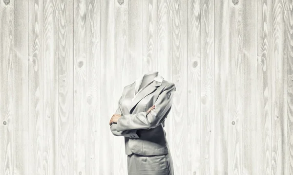 Businesswoman without head — Stock Photo, Image