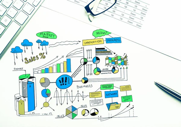 Plan für profitables Geschäft — Stockfoto